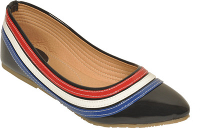 

Bare Soles Multi-Stripe Bellerina Bellies For Women(Black