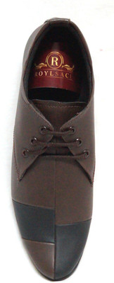

Roylsace Lace Up Shoes For Men(Brown, Brown 74