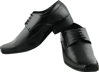 

Kraasa Basic Pattern Lace Up Shoes For Men(Black)