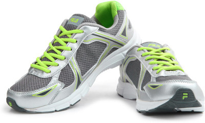 

Fila Running Shoes For Men(Grey), Sil gry;grn