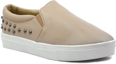 

Shuberry Slip On Sneakers For Women(Khaki, Pink