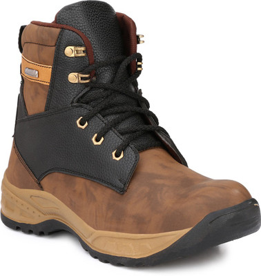 

Wave Walk Stylish Boots For Men(Multicolor, Brown