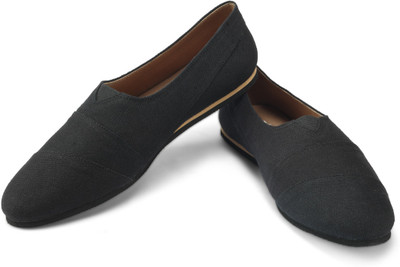 

FUNK Bess Black Canvas Shoes For Men(Black)