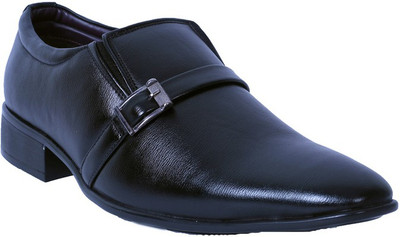 

Floxtar Black Formal Shoes Slip On For Men(Black