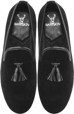 

Bare Skin Velvet Slip-On Casual Shoes For Men(Black)