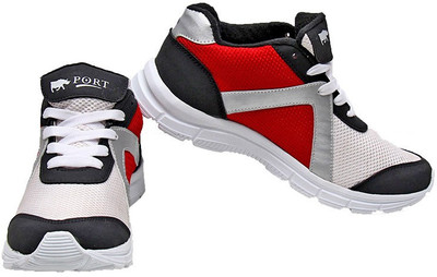 

Port Running Shoes For Men(White), Black