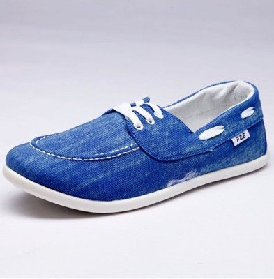 

F22 F-22-02-2 Royal Blue Lace Casual Shoes For Men(Blue)
