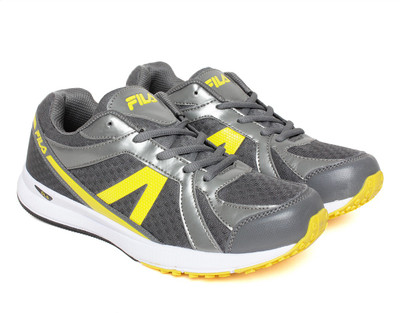 

Fila Running Shoes For Men(Grey, Dk gry/yel