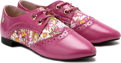 

Addons Oxford Casual Shoes For Women(Pink, Fuschia