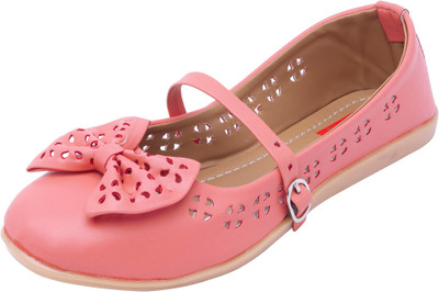 

Footrendz Ethnic Bow Touch Bellies For Women(Pink, Peach