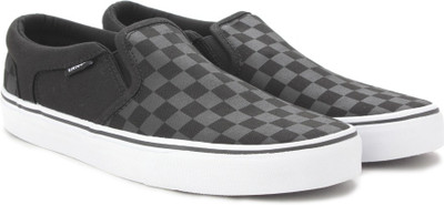 

Vans Men Loafers For Men(Black, Grey, (checkers) black/black