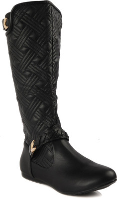 

Flat n Heels Boots For Women(Black)