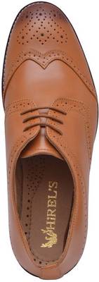 Hirel's Geniune Leather Cap Toe Derby Brogue Lace Up
