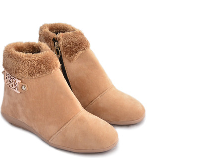 

Myra Party Wear Boots For Women(Tan)