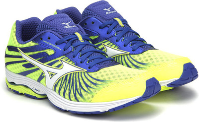 

Mizuno R671B5 WAVE SAYONARA 4 Running Shoes For Men(Blue, Sefty yellow/white/dazzling blue
