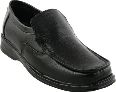 

Pureits Leathers Genuine Slip On Shoes For Men(Black
