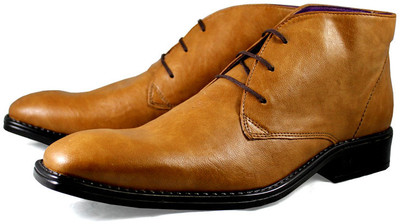 Knotty Derby Nicolas Brogue Derby Lace Up For Men(Tan
