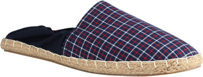 

Zobello Elastic Tattersall Print Espadrilles Casuals For Men(Blue, Red), Navy/red tattersall print