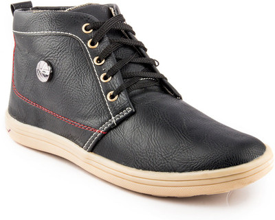 

Golden Sparrow Trendy Ankle Boots For Men(Black)
