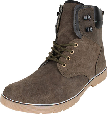 

BUWCH Buwch Casuals, Boots, Party Wear, Corporate Casuals For Men And Boys Green Color Boots For Men(Green)