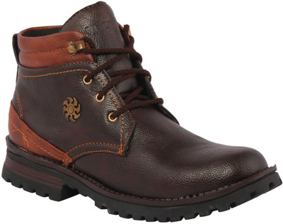 

Knight Ace Warrior Men Boots For Men(Brown)