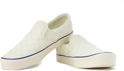 

Vans Men Loafers For Men(White, (seeing checkers) marshmallow/marshmallow