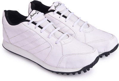 Andrew Scott Cricket Shoes For Men(Brown), White