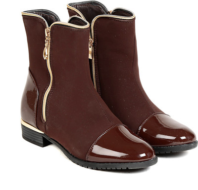 

TEN TEN Women's Brown Ankle Length Boots Boots For Women(Brown)