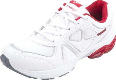 

Campus Veyron Running Shoes For Men(White, Silver, Red)