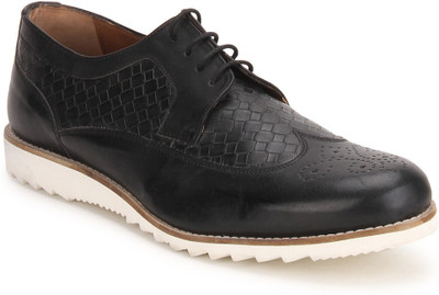

Knotty Derby Colin Wing Cap Brogue Casual Shoes For Men(Black