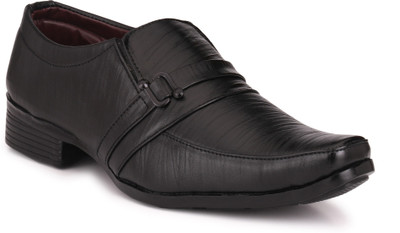

Knoos Party Formal Shoes Slip On For Men(Black