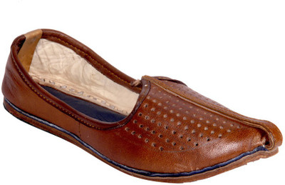 

Panahi Leather Juti Mojaris For Men(Brown