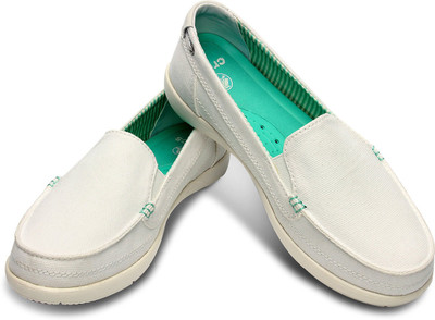 

Crocs Walu Canvas Loafers For Women(White, Off white