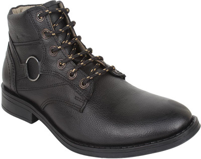 

SeeandWear Leather Ankle Boot Boots For Men(Black)