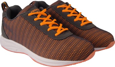 action Synergy SRF0074 Grey/Orange Phylon Sole Sports Walking Shoes For Men(Orange, Grey)