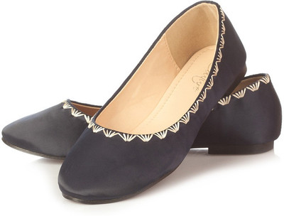 

Vero Couture Azure Embroidered Bellies For Women(Blue