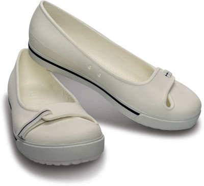 Crocs Bellies For Women(White, White/navy