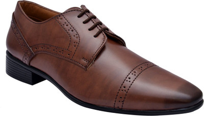 

Hirel's Brown Elite Office Wear Lace Up Shoe For Men(Brown