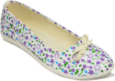 

Myra Purple Star Print Bellies For Women(Multicolor)
