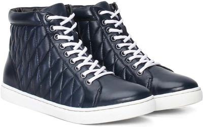 

Bare Skin Leather Sneakers For Men(Blue, Navy blue