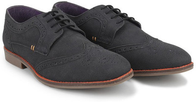 

Knotty Derby Oliver Wing Cap Brogue Lace Up For Men(Black