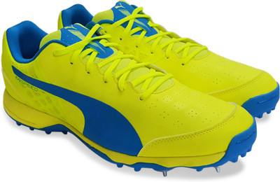puma evospeed cricket shoes green
