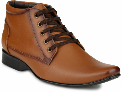 

Mactree Cuban Lace Up Shoes For Men(Tan)