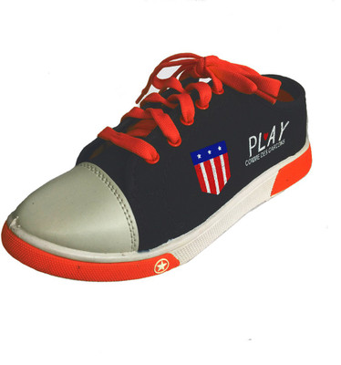 

Fuoko PLAY Sneakers For Men(Blue, Orange