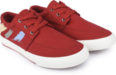 Cabron Canvas Shoes For Men(Red