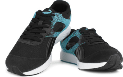 Puma FTR TF-Racer FR Running Shoes For Men(Black, Blue, Black-blue atoll