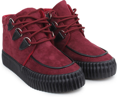 Shoetopia Boots For Women(Red)
