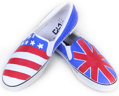 

F-Gali British Flag Casual Shoes For Men(Multicolor)