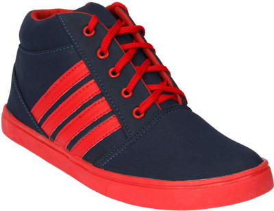 

Drivn Ankle Length Casual Sneakers For Men(Red, Blue)