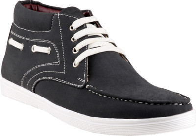 

Zebra 100% PURE LEATHER ANKLE BOOT Lace Up For Men(Black)